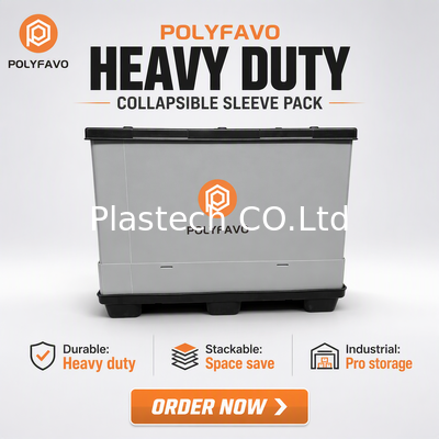 جودة  Logistics Packaging Shipping Boxes 1220 * 1140* 900 mm Plastic Storage Container Panel Sleeve Box مصنع