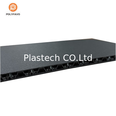 اللوحة الخام ذات النسيج 10 ملم أسود PP عسل القشرة للقضية الطيران