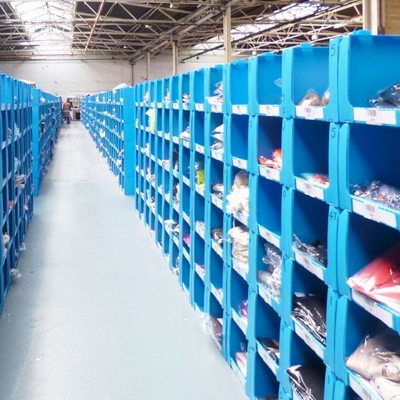 Customized Size Turnover BoxStackable Pick Bins Plastic Warehouse Parts Box