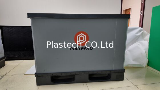 صندوق علب قابلة للطي 1200x800ملم PP علف العسل الحاوية قابلة للطي 4-الطرق دخول التبخير مجانا قابل للإرجاع للوجستيات الغذائية السيارات