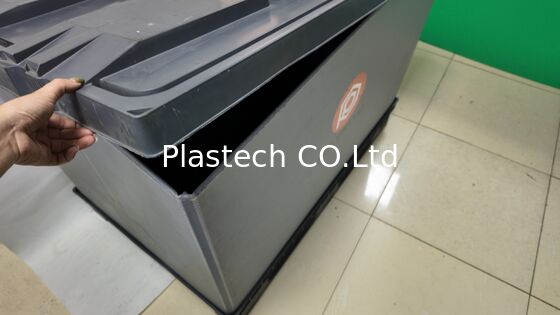 صندوق البليت القابل للطي على شكل قرص العسل PP 1200x800mm حاوية قابلة للإرجاع بشعار مخصص OEM