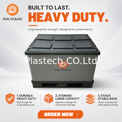 صندوق البليت القابل للطي على شكل قرص العسل PP 1200x800mm حاوية قابلة للإرجاع بشعار مخصص OEM