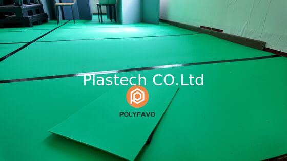 درجة مقاومة للنار V2 5mm 1600gsm PP Polypropylene Honeycomb Board أوراق حماية الأرض
