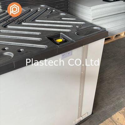 Fast Assembly Two C Type Coaming Box, EVA Lining Protective Design, Foldable Pallet Sleeve Container Stackable