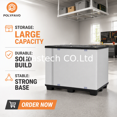 Coaming Box C Type Two Panel Design, EVA Foam Lining Collapsible Pallet Box, Foldable Sleeve Container Custom Logo Print